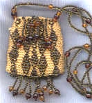 The Bead Lady Designs Gold Tiger Amulet Bag